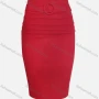 Wholesale Women's Elegant Plain Buckle Decro Crop Pencil Skirt preview