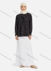 Wholesale Women's Casual Floral Print Mock Neck Key-hole Long Sleeve Blouse 1375# - Liuhuamall
