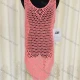 Wholesale Women's Casual Crew Neck Sleeveless Hollow Out Fringe Trim Knit Tank Cover Up Dress 520# Clothing Wholesale Market Liuhua