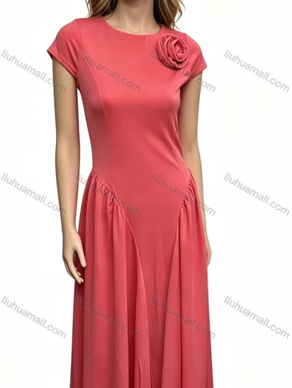 Wholesale Women's 3D Floral Knit Dress