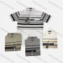 Wholesale Men's Casual Striped Short Sleeve Patch Pocket Polo Shirts preview