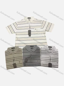 Wholesale Men's Casual Striped Short Sleeve Patch Pocket Polo Shirts, LIUHUA CLOTHING WHOLESALE