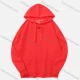 Wholesale Unisex's Men/Women Casual Drawstring Plain Kangaroo Pocket Long Sleeve Hoodie 543# Coral Red Guangzhou Clothing Wholesale Market & Suppliers -LIUHUAMALL