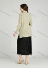 Wholesale Casual Plain Turtleneck Side Slit Long Sleeve Ribbed High Low Hem Maternity Sweater HB1069# - Liuhuamall
