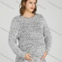 Wholesale Casual Plain Crew Neck Side Slit Long Sleeve Mohair Maternity Sweater HB1066# preview