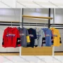 Wholesale Boys Multicolor Stripes Sleeves Letters Print Graphic Pullover Hoodies preview