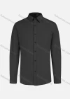 Wholesale Men's Business Plain Long Sleeve Shirt - Liuhuamall