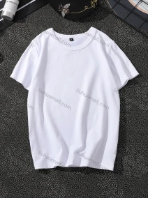 Wholesale Kids Basic Comfy Crew Neck Short Sleeve Loose Plain T-shirt, LIUHUA CLOTHING WHOLESALE