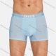 Wholesale Men's Basic 100%Cotton Breathable Anti-Chafing Antibiotic Moisture Wicking Boxer Briefs Cyan Clothing Wholesale Market Liuhua