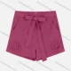 Wholesale Women's Casual Plain Drawstring Zipper Closure Hot Shorts 31# Clothing Wholesale Market Liuhua