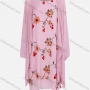 Wholesale Women's Casual Cardigan & Embroidered Floral Curved Hem Dress 2-piece Set 1613-1# preview