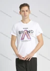 Wholesale Men's Casual Round Neck Short Sleeve Letter Graphic T-Shirt - Liuhuamall
