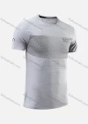 Wholesale Men's Quick Dry Comfy Workout Chevron Letter Athletic Short Sleeve T-Shirt 6201# - Liuhuamall