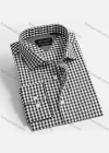 Wholesale Men's Collared Long Sleeve Button Down Gingham Casual Shirt - Liuhuamall