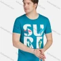 Wholesale Men's Casual Letter Graphic Round Neck Short Sleeve Tee A1810# preview