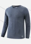 Wholesale Men's Round Neck Long Sleeve Plain Jacquard Workout Running Pullover Sweatshirt T212# - Liuhuamall