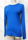 Wholesale Women's Casual Long Sleeve Rhinestone Slim Plain Tops - Liuhuamall
