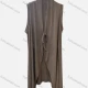 Wholesale Women's Casual Sleeveless Lace Up Plain Cardigan Chamoisee Clothing Wholesale Market Liuhua