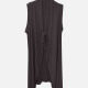 Women's Casual Sleeveless Lace Up Plain Cardigan Bole Clothing Wholesale Market -LIUHUA