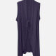 Women's Casual Sleeveless Lace Up Plain Cardigan Navy Clothing Wholesale Market -LIUHUA