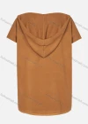 Wholesale Women's Plain Seam Open Front Hooded Pocket Cardigan - Liuhuamall