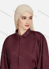 Wholesale Women's Casual Plain Collared 3/4 Sleeve Ruched Button Down Top 1412# - Liuhuamall