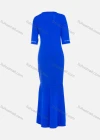 Wholesale Women's African Elegant Plus Size Half Sleeve Round Neck Rhinestone Pearl Decor Maxi Dress - Liuhuamall