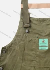 Wholesale Men's Splicing Suspenders American Colorblock Multiple Pockets Loose Fashion Cargo Denim Overalls - Liuhuamall
