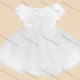 Wholesale Girls Lovely Plain Cap Sleeve Lace Bow Knot Pearl Decro Dress B901# Clothing Wholesale Market Liuhua