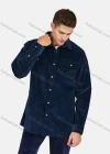 Wholesale Men's Casual Long Sleeve Snap Button Corduroy Shirt Jacket - Liuhuamall