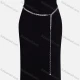 Wholesale Metal Waist Chain QDLF2306# Silver Clothing Wholesale Market Liuhua