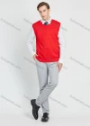 Wholesale Men's Classic Plain V Neck Sleeveless Jumpers Knit Sweater Vest - Liuhuamall