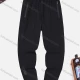 Wholesale Men's Athletic Plain Drawstring Zipper Pockets Quick Dry Breathable Pants Black Clothing Wholesale Market Liuhua