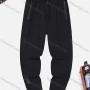 Wholesale Men's Athletic Plain Drawstring Zipper Pockets Quick Dry Breathable Pants preview