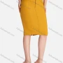 Wholesale Women's Business Pockets Plain High Waist Button Front Pencil Skirts preview
