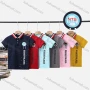 Wholesale Boy's Casual Letter Print Short Sleeve Modal Cotton Polo Shirt preview