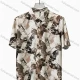 Wholesale 2026 New Men's Slim Fit Short Sleeve Printed Shirt | Abstract Leaf Pattern Casual - Formal Dress Shirt | Wholesale In St Ginger Clothing Wholesale Market Liuhua
