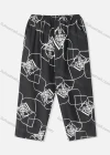 Wholesale Woman's Casual Loose Elastic Waist Abstract Print Wide Leg Pant - Liuhuamall