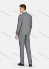 Wholesale Men's Formal Lapel Striped Pockets Blazer & Vest & Pant 3 Pieces Suit Sets - Liuhuamall
