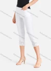 Wholesale Women's Fall Lace Appliques Skinny Capris Pants - Liuhuamall