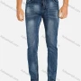 Wholesale Men's Casual Plain Distressed Pockets Slim Fit Stretch Jean preview