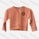 Wholesale Girl's Casual V Neck Long Sleeve Button Closure Crop Cardigan F558# Clothing Wholesale Market Liuhua