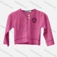 Wholesale Girl's Casual V Neck Long Sleeve Button Closure Crop Cardigan F613# Clothing Wholesale Market Liuhua