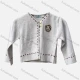 Wholesale Girl's Casual V Neck Long Sleeve Button Closure Crop Cardigan White Clothing Wholesale Market Liuhua