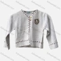 Wholesale Girl's Casual V Neck Long Sleeve Button Closure Crop Cardigan preview