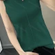 Wholesale Women's Casual Mock Neck Plain Knit Sleeveless Sweater Vest 614# Green Clothing Wholesale Market Liuhua