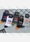 Wholesale Men's Casual Letter Print Mid-calf Socks 10 Pairs - Liuhuamall