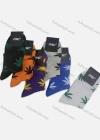 Wholesale Men's Casual Leaf Print Mid-calf Socks 10 Pairs - Liuhuamall
