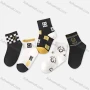 Wholesale Boys Softy Smiling Face Print Cushioned Ankle Socks preview