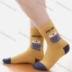 Wholesale Women's Casual Cute Bear Print Mid-calf Socks 10 Pairs Yellow Clothing Wholesale Market Liuhua